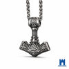 Thor’s Hammer Valknut Pendant | 316L Stainless Steel Norse Jewellery Jewellery
