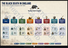 infographic of the black death in england 1348 as a free download poster from Histories and Castles