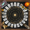 Zodiac Astrology Ritual Tablecloth: The Ultimate Altar Accessory Black Tarot Cards Black