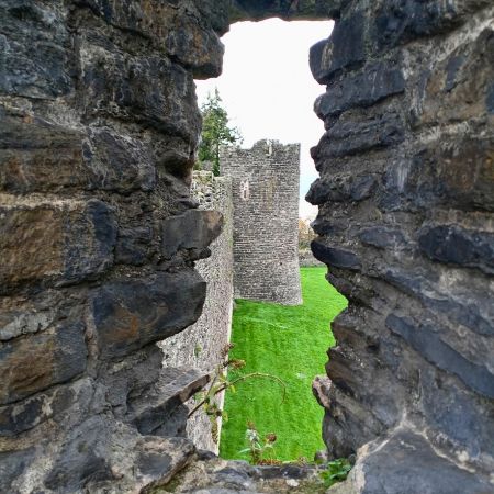 The medieval town walls of Conwy
