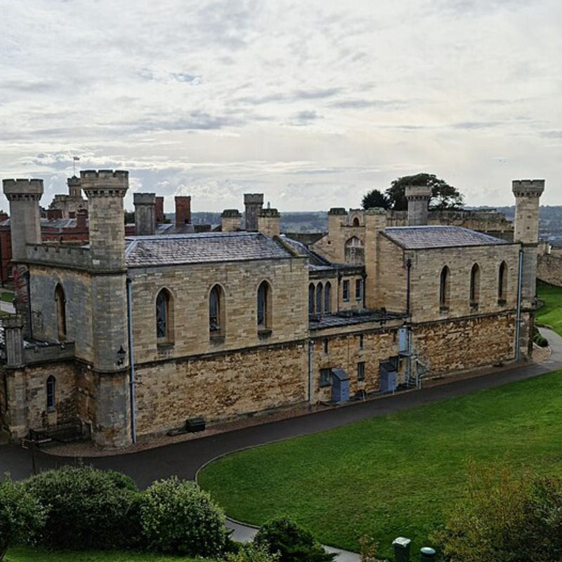 a photograph of Lincoln Castle from the outside