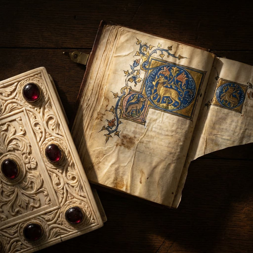 An ivory book cover from the reign of Queen Melisende