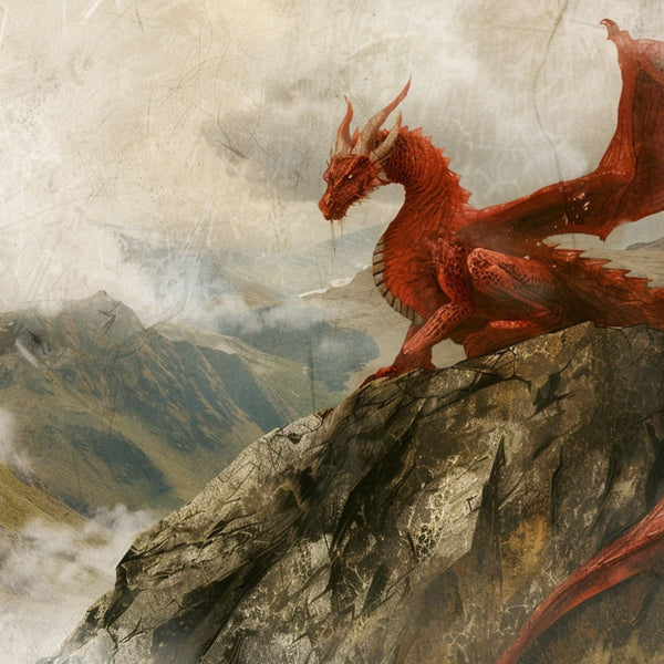 The red dragon, symbol of Wales