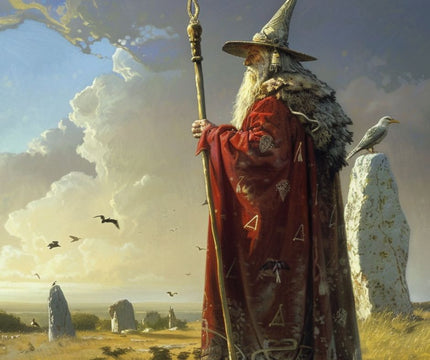 Merlin casting a spell