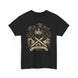 Fall of Camelot design on a black T-shirt