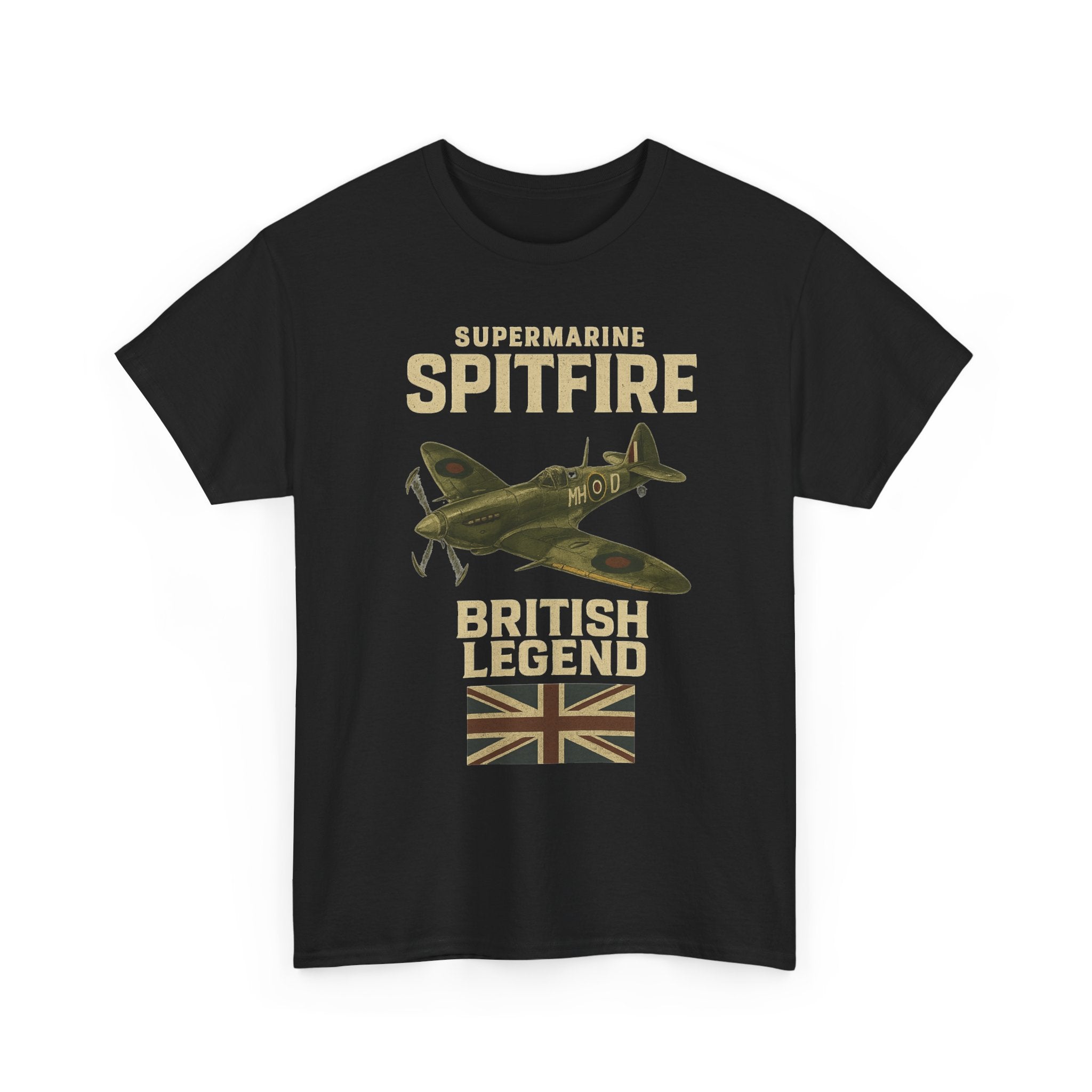 Spitfire T-shirt | Battle of Britain and Union Jack Design