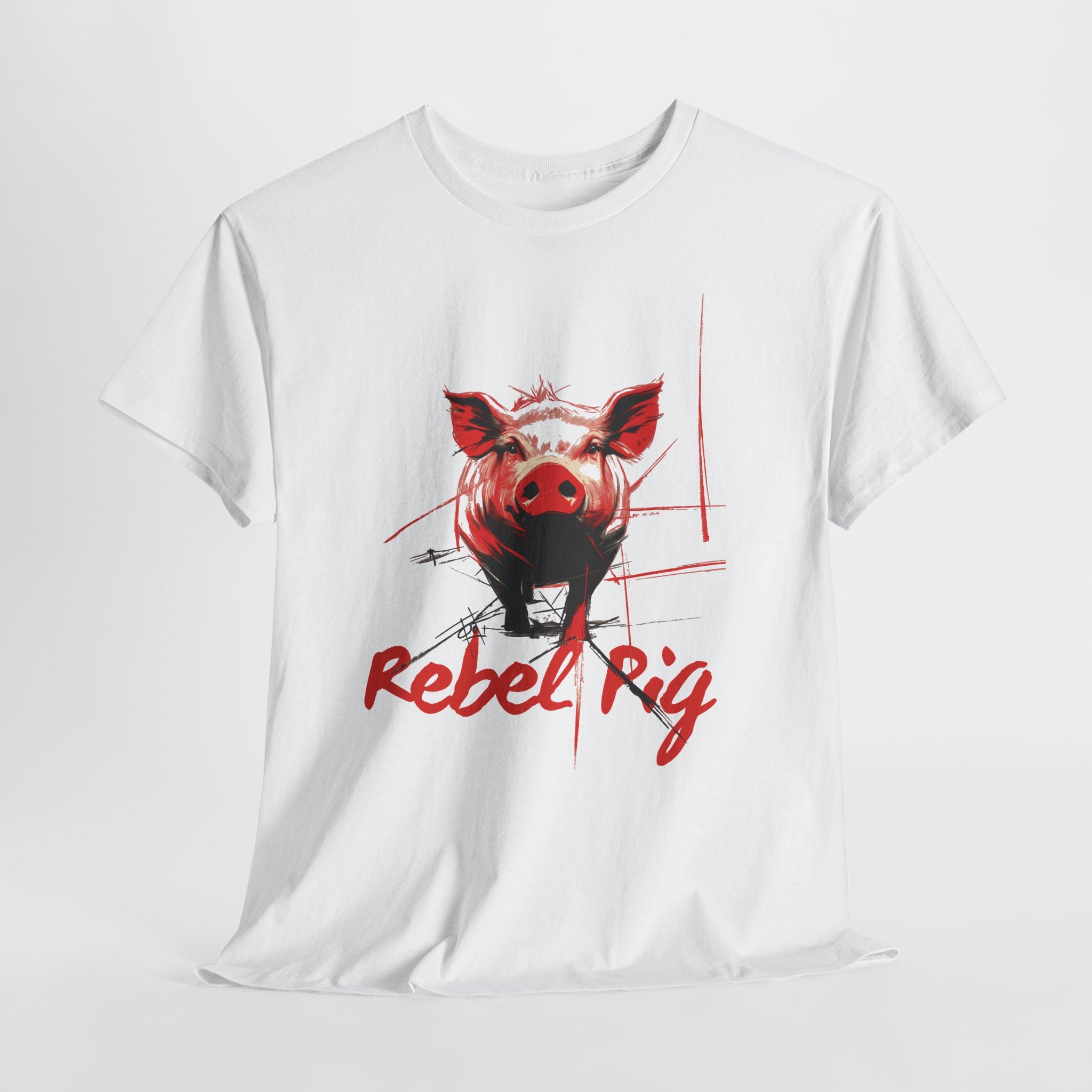 Rebel Pig T-Shirt | Bold Graphic Animal Design