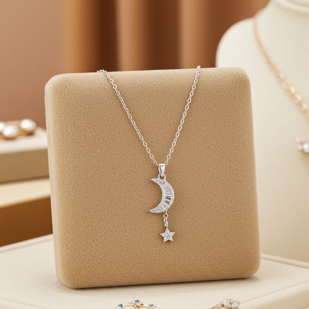 Lunar Necklace Moon Pendant Jewellery Jewellery