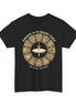 Knights of the Round Table design on a black T-shirt