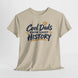 Cool Dads Know About History design on a sand T-shirt