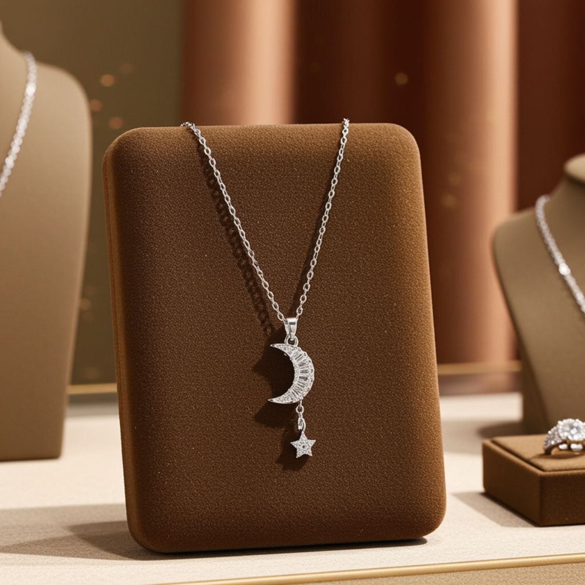 Lunar Necklace Moon Pendant Jewellery Jewellery
