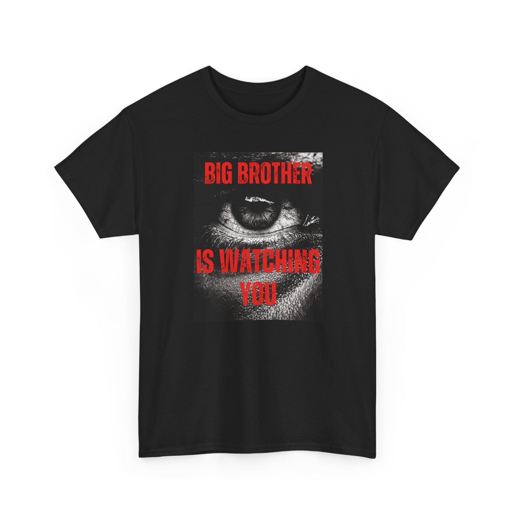 Big Brother Is Watching You T-Shirt | Orwell 1984 Black T-Shirt Black