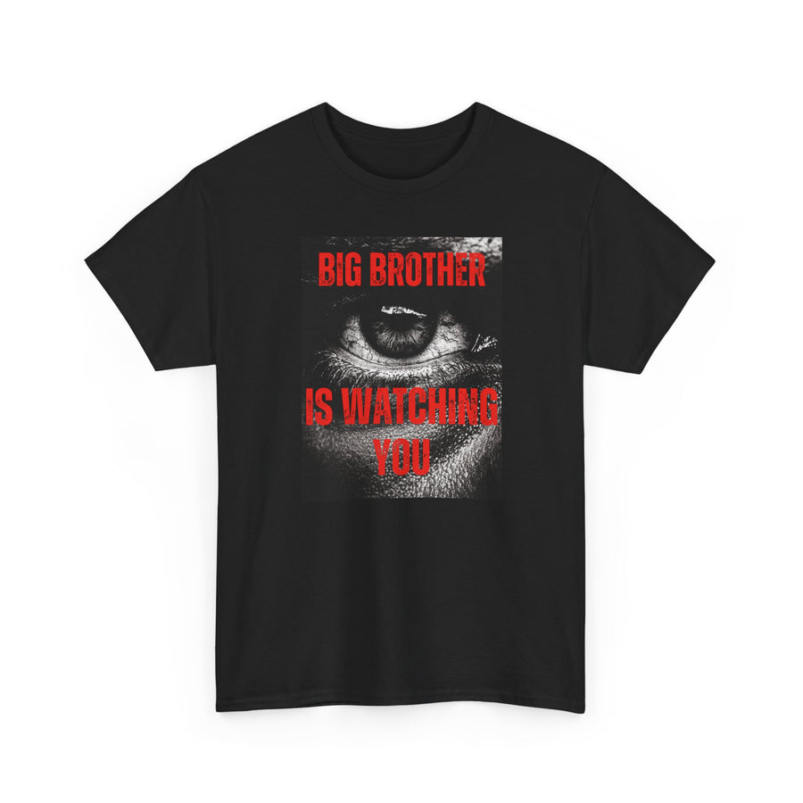 Big Brother Is Watching You T-Shirt | Orwell 1984 Black T-Shirt Black