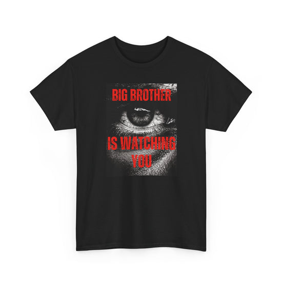 Big Brother Is Watching You T-Shirt | Orwell 1984 Black T-Shirt Black