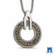 Large Elder Futhark Rune Viking Pendant | Stainless Steel Viking Necklace for Men Gold Jewellery Gold