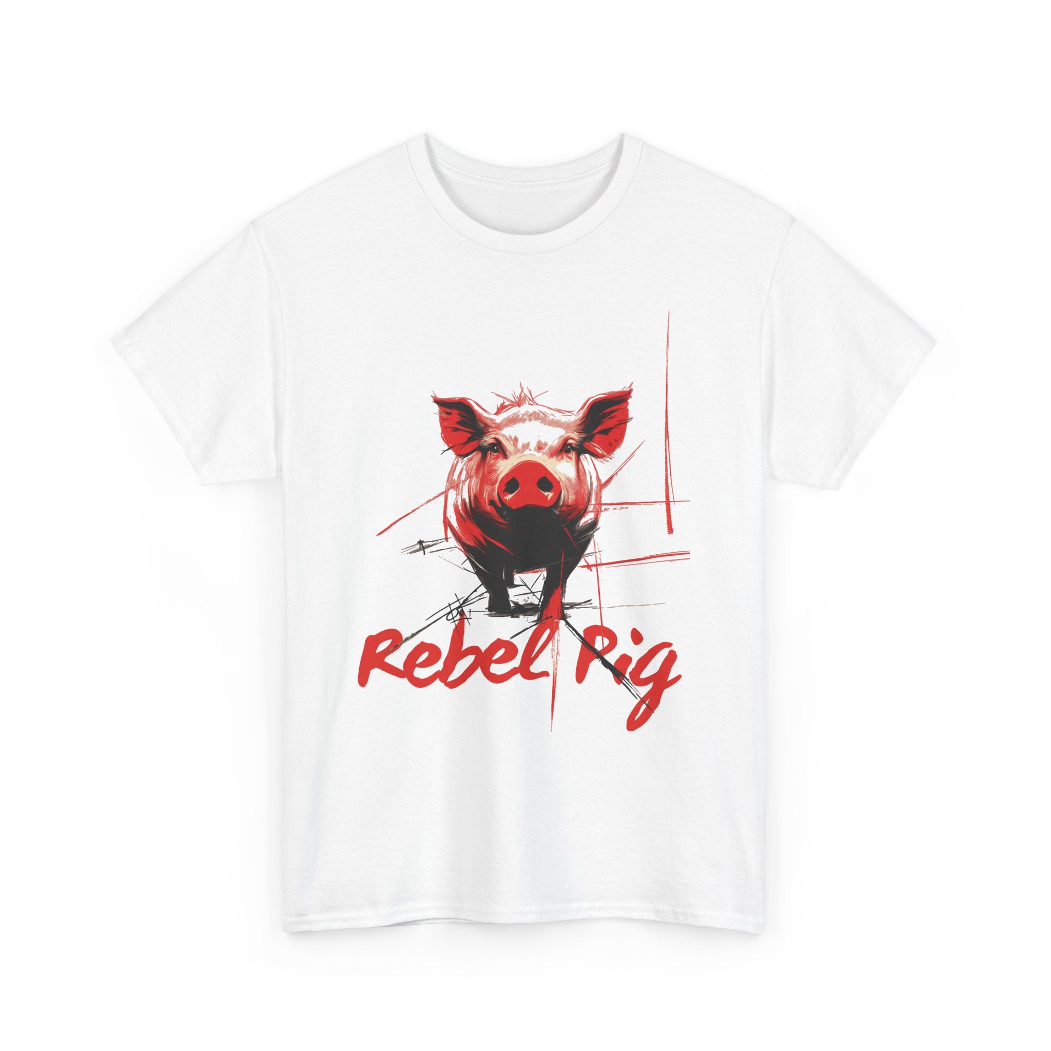 Rebel Pig T-Shirt | Bold Graphic Animal Design