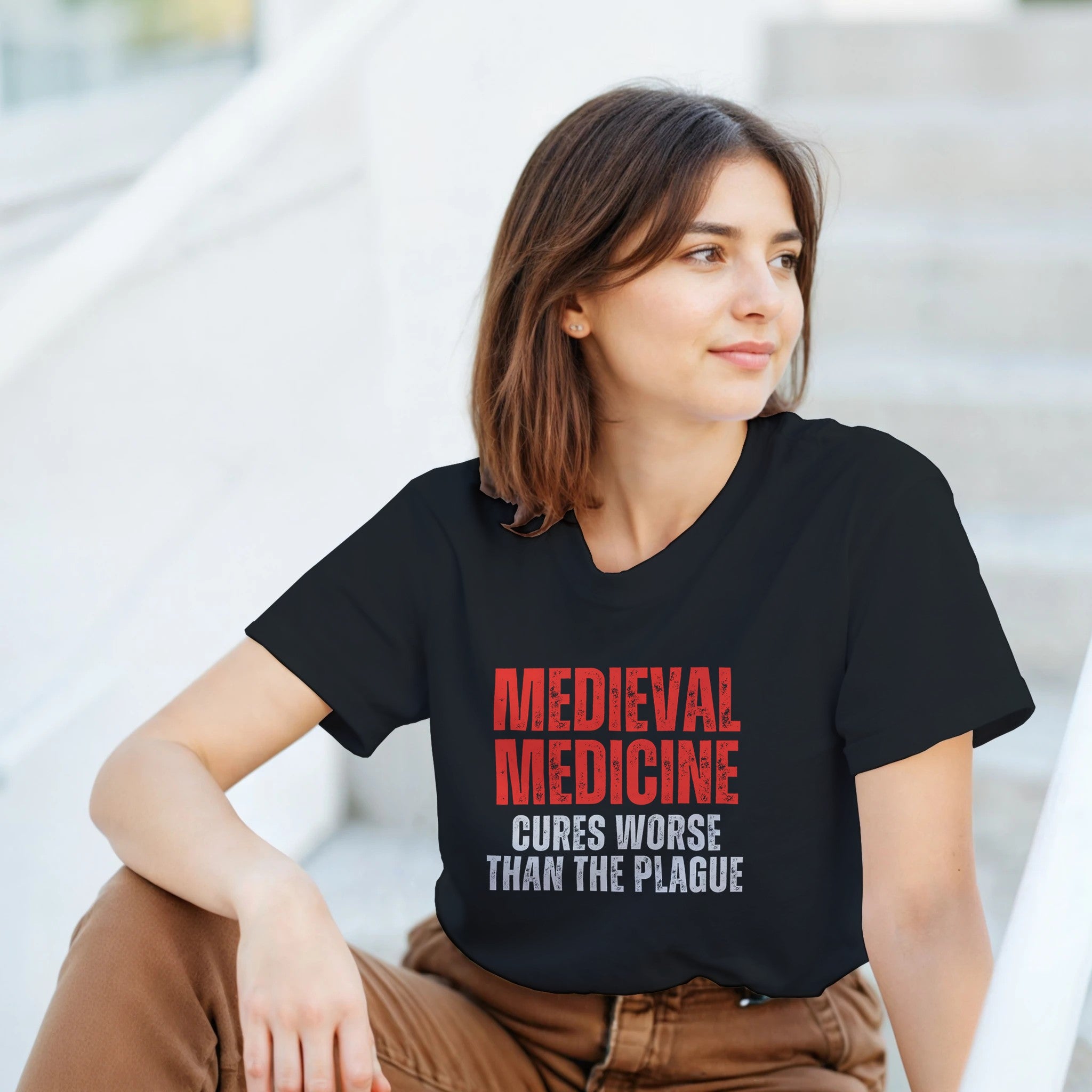 Medieval Medicine T-Shirt | Cures Worse Than the Plague | History Design T-Shirt