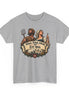 When Adam Delved and Eve Span design on a grey T-shirt