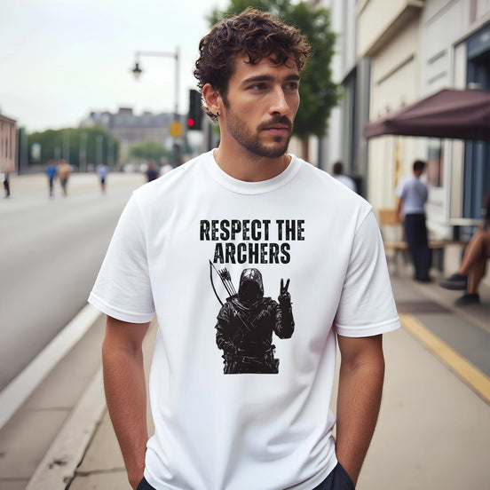 Respect the Archers T-Shirt | Medieval History Design T-Shirt