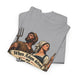 When Adam Delved and Eve Span design on a grey T-shirt