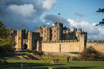 Alnwick Castle exterior view, Northumberland