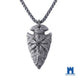 Viking Vegvísir Arrowhead Necklace | Norse Protection Pendant in Zinc Alloy Jewellery