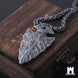 Viking Vegvísir Arrowhead Necklace | Norse Protection Pendant in Zinc Alloy Jewellery