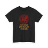 The Red Dragon Rises Welsh T-Shirt | Celtic Knotwork Black T-Shirt Black