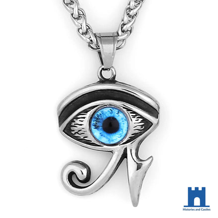 Blue Eye of Horus "Wadjet" Protection Necklace Jewellery