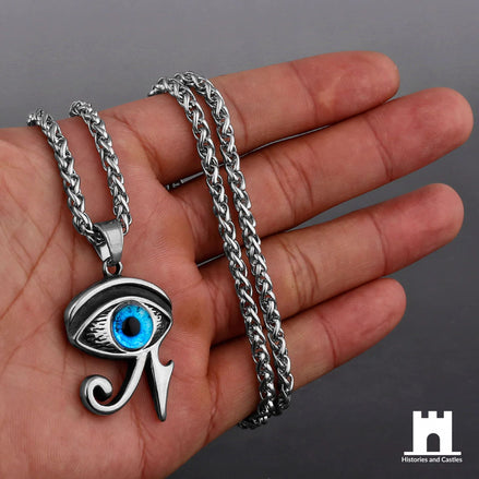 Blue Eye of Horus "Wadjet" Protection Necklace Jewellery