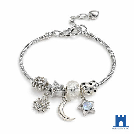 Celestial Charm Bracelet Moon Star Jewellery Jewellery