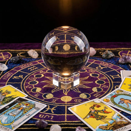 Crystal Ball on Stand 200mm