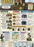 Informational poster about Denbigh Castle with various attractions and activities listed.