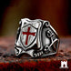 Vintage Knights Templar Cross Ring Jewellery