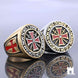 The Grand Master’s Vow: Knights Templar Latin Motto Signet Ring Jewellery