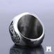 The Grand Master’s Vow: Knights Templar Latin Motto Signet Ring Jewellery