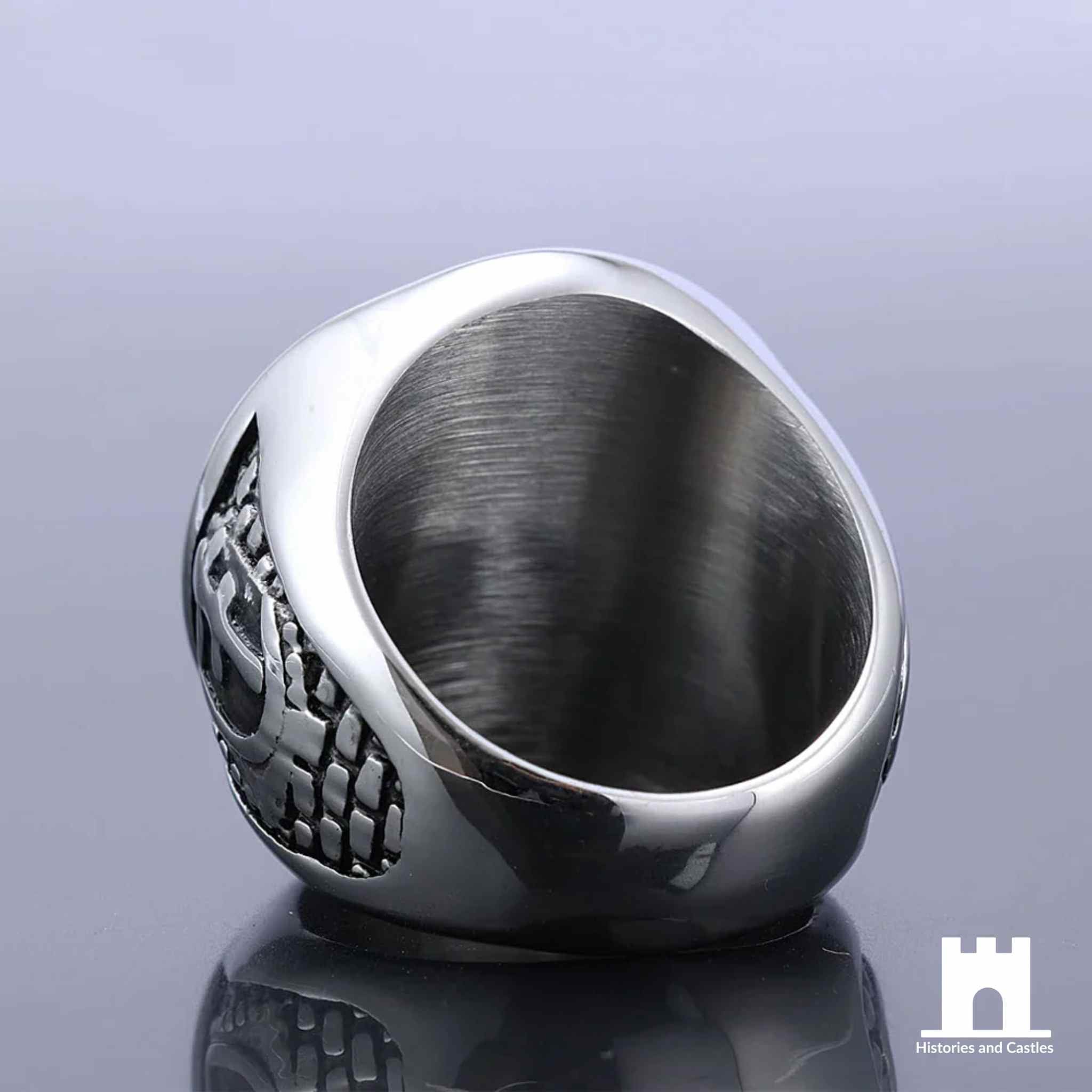 The Grand Master’s Vow: Knights Templar Latin Motto Signet Ring Jewellery