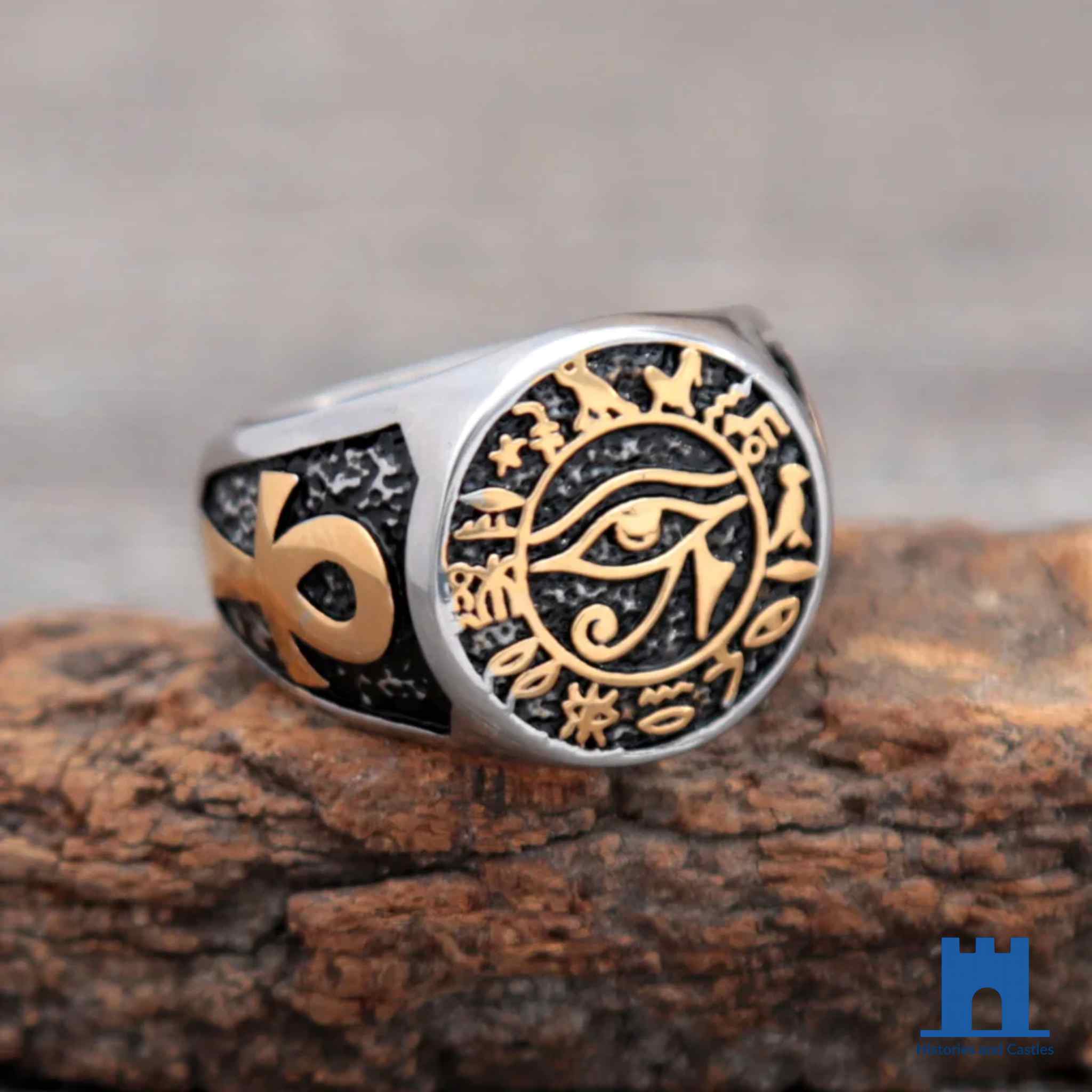 Egyptian Eye of Horus Ring | Ancient Egyptian Signet Ring Jewellery