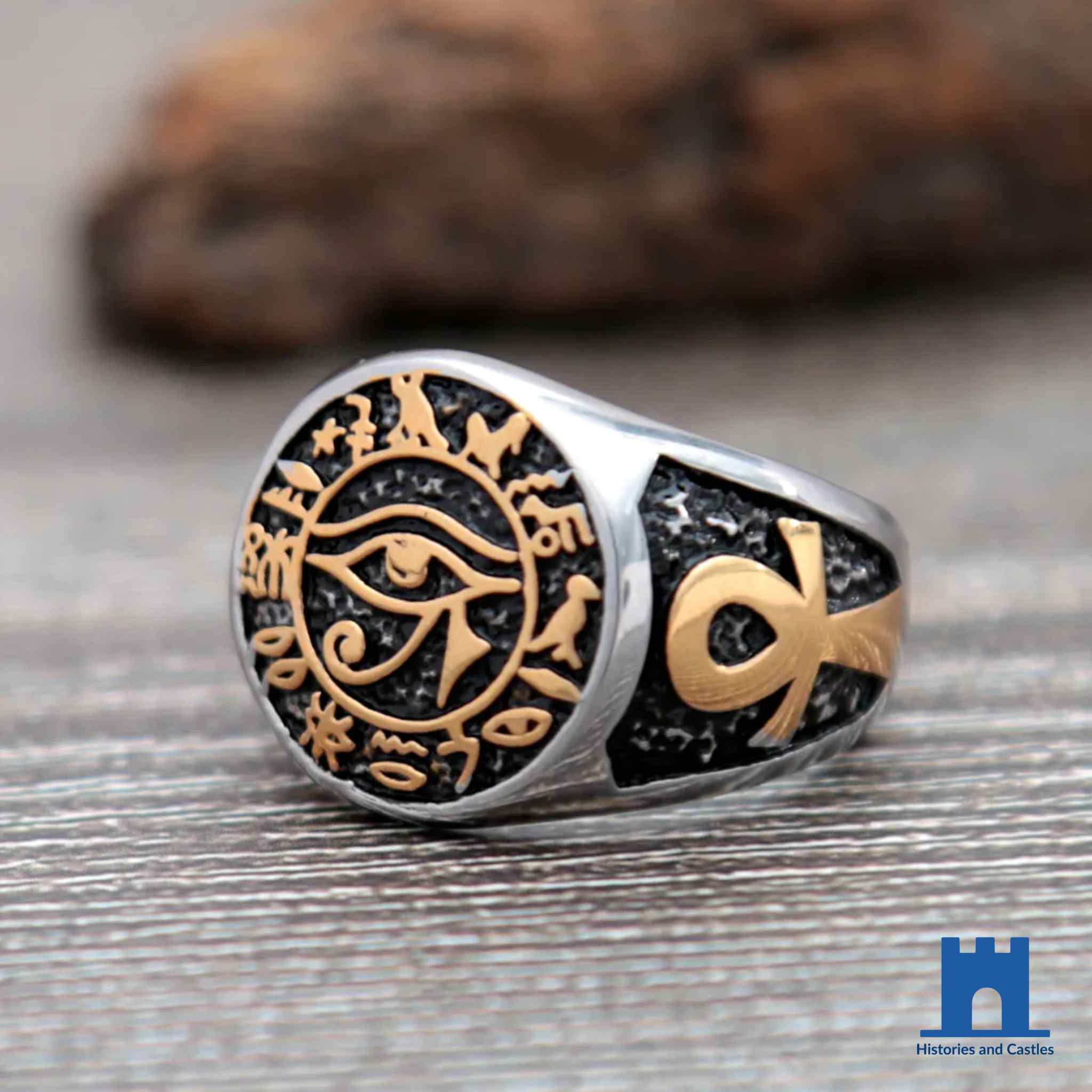 Egyptian Eye of Horus Ring | Ancient Egyptian Signet Ring Jewellery