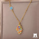 Turkish Hamsa Evil Eye Choker Necklace | Protective Symbol Jewellery Jewellery