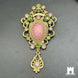 Vintage Baroque Palace Brooch | Large Pink Gemstone & Crystal Statement Pin Jewellery