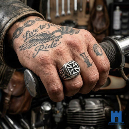 Stainless Steel Knights Templar Signet Ring Jewellery