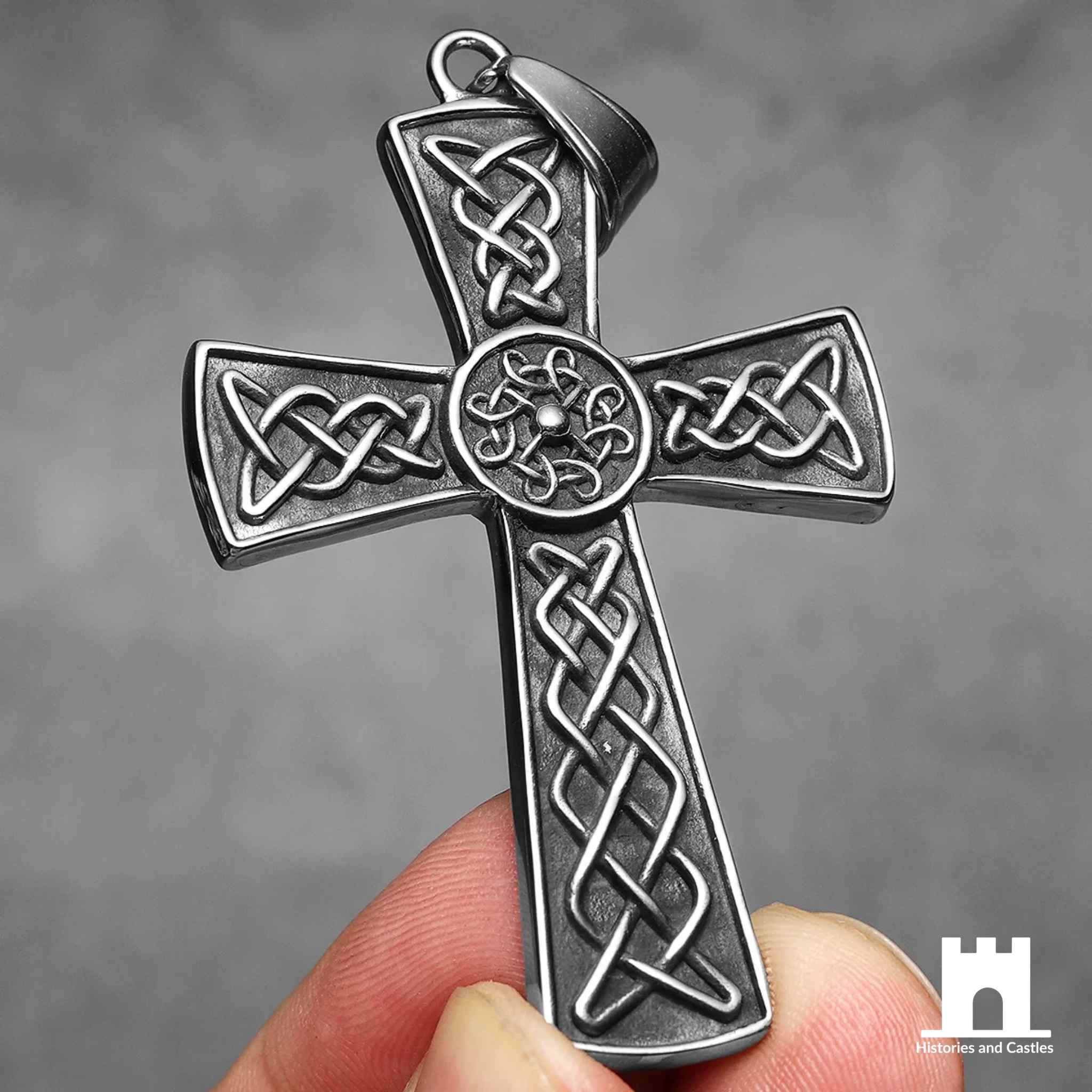 Knights Templar Celtic Knot Cross Pendant Jewellery