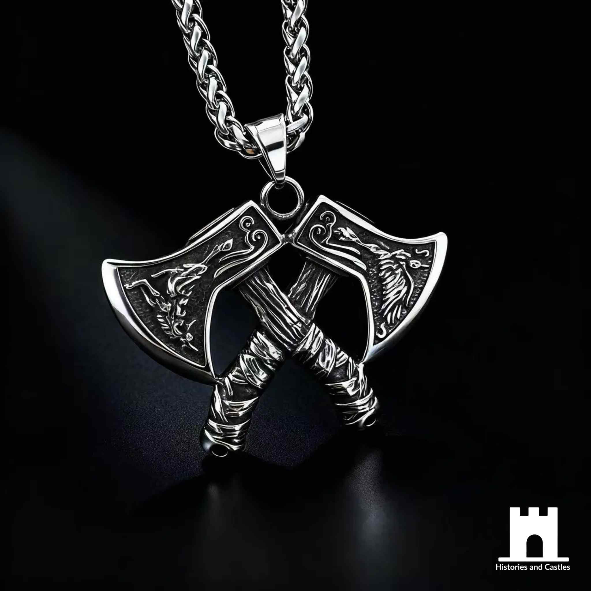 Mjolnir’s Might: Valknut Thor’s Stainless Steel Hammer Necklace Jewellery