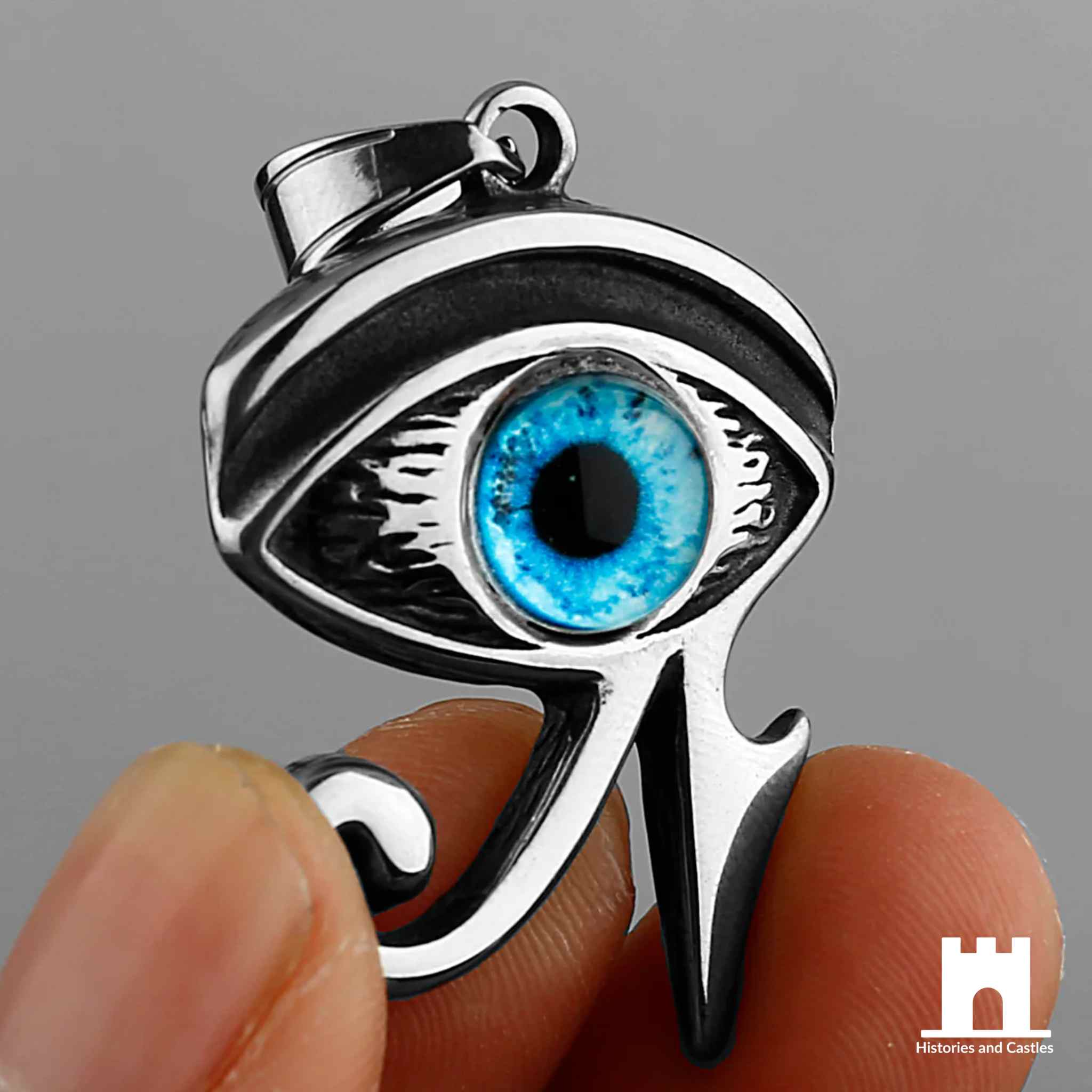 Blue Eye of Horus "Wadjet" Protection Necklace Jewellery