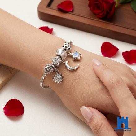 Celestial Charm Bracelet Moon Star Jewellery Jewellery