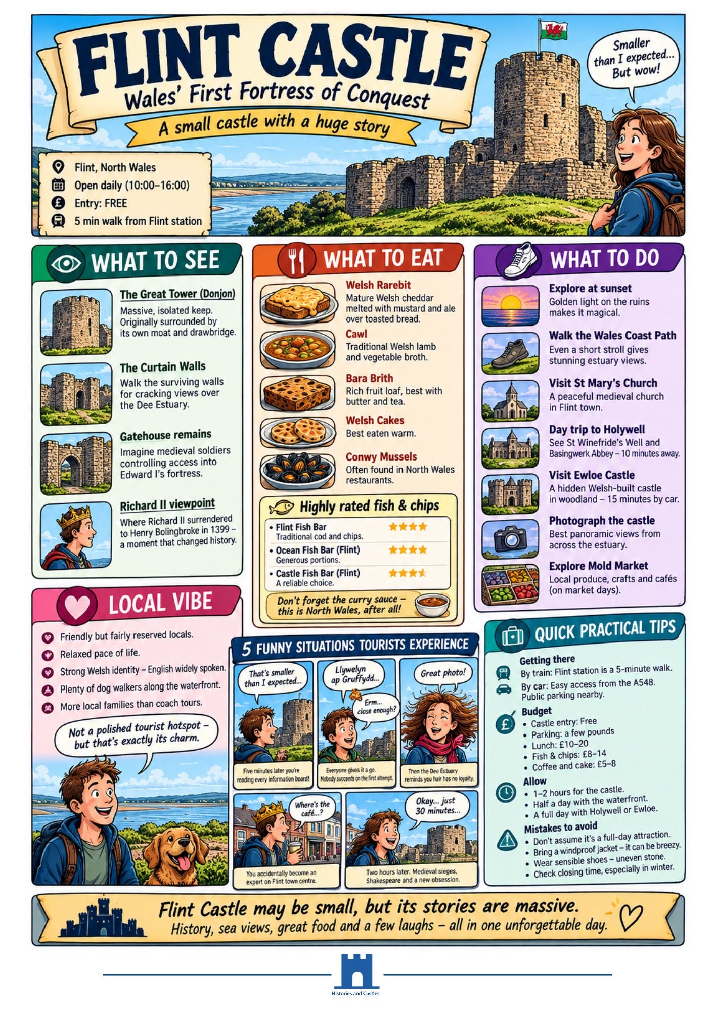Flint Castle Free Illustrated Travel Guide
