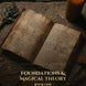 Foundations and Magical Theory cover, Book One of the Histories and Castles working grimoire series, a digital download of sourced correspondences and folk magic