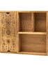 Tarot Box with Card Holder & 4 Sections – Wooden Deck and Crystal Storage Tarot Cards