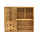 Tarot Box with Card Holder & 4 Sections – Wooden Deck and Crystal Storage Tarot Cards